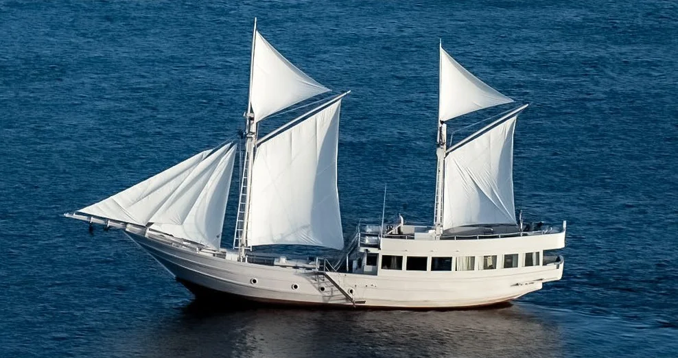 Alexa yacht exterior on the water