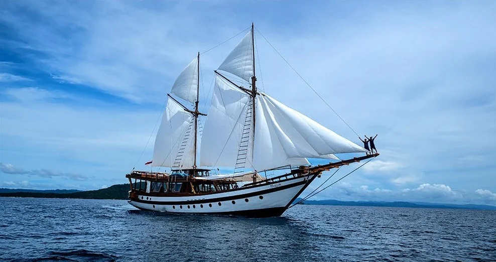 Majik yacht exterior on the water
