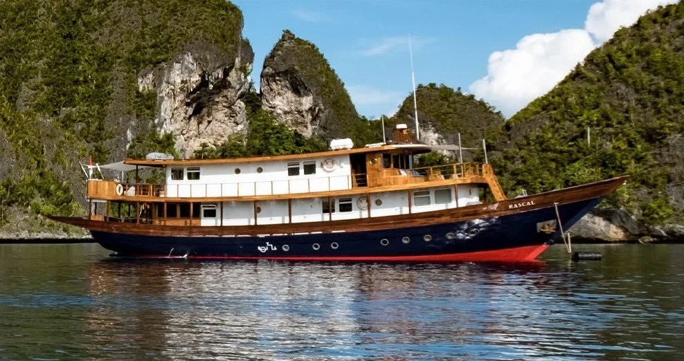 Rascal yacht exterior on the water