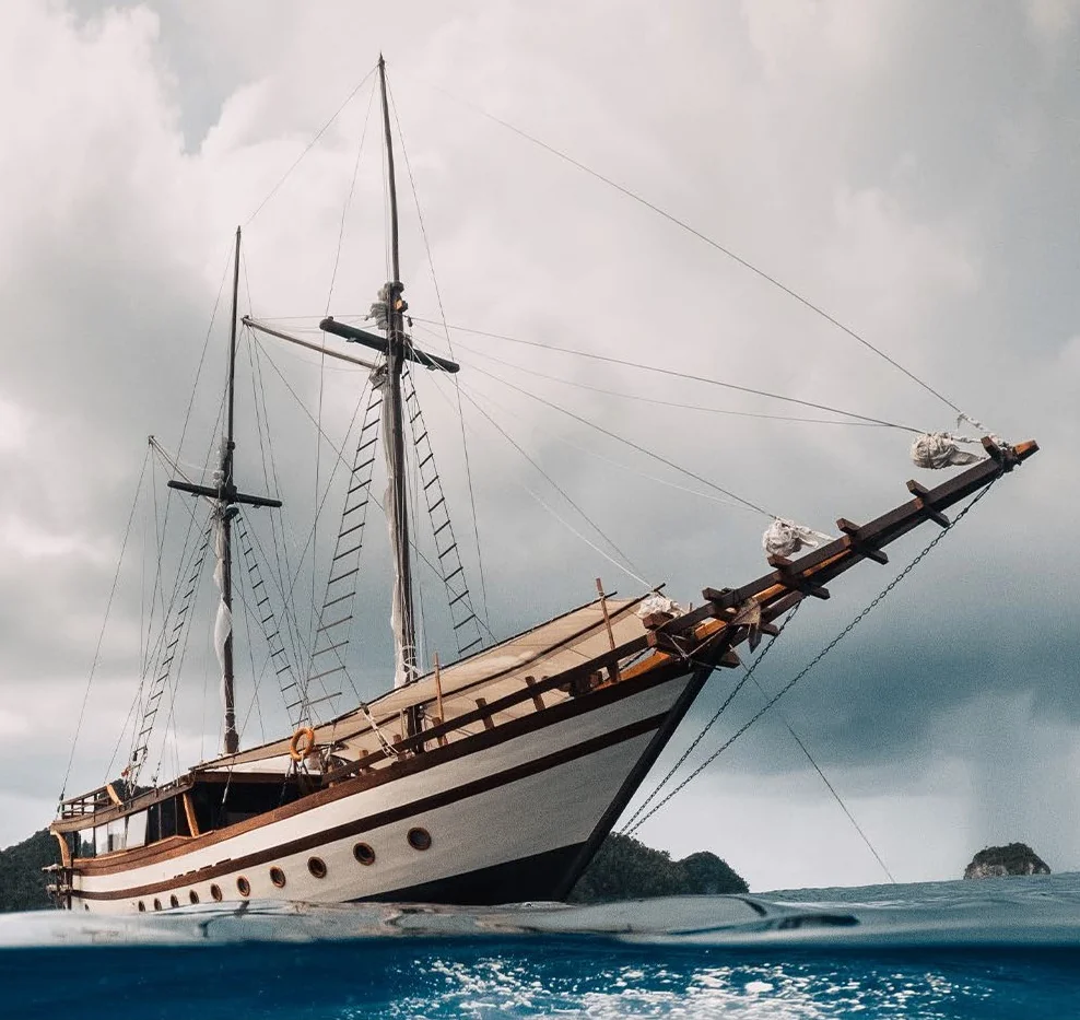 Senja yacht exterior on the water