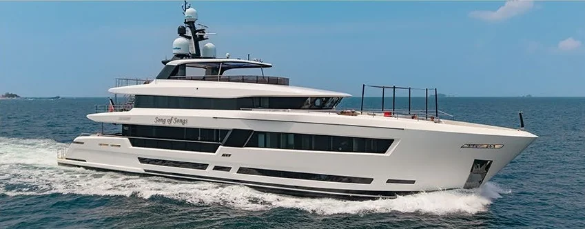 Song of Songs yacht exterior on the water